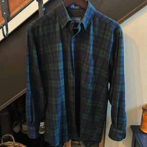 Pendleton. Fireside wool shirt. Small. Black watch tartan plaid.